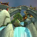 Bridge over waterfalls