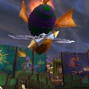 Darkmoon Zeppelin aflame