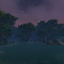 Fallsong Village in the distance
