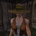 Female Human hiding on a shack at the Stables