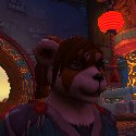 Female Pandaren Face side view