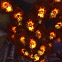 Fireballs in the air