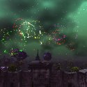 Fireworks over the Zeppelins at The Undercity