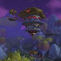 Floating Blood Elf buildings