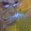 Head with glowing eyes and mouth