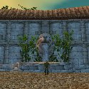 Lion head fountain