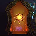 Locked door in Magisters' Terrace
