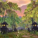 Mists of Pandaria -- Bamboo forest in The Jade Forest