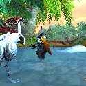 Mists of Pandaria -- Monk battling a big bird