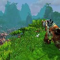 Mists of Pandaria -- Pandaren Monk in Jade Forest