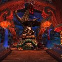 Mists of Pandaria -- Pandaren on a Turtle statue