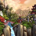 Mists of Pandaria -- Valley with a steam and trees