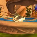 Rabbit drinking from a fountain in Silvermoon