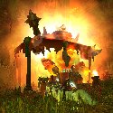 Ragnaros showing itself through a Festival Fire Elemental