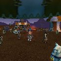 Riding a ram around the Brewfest camp
