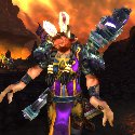 Tauren with fluffy bunny ears and the 7th anniversary kit