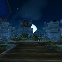 The moon behind Theramore
