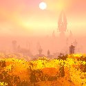 The sun over Silvermoon city