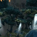 Trees on floating debris