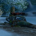Troll at the Ironforge airfield sitting in a plane