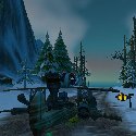 Troll at the Ironforge airfield sitting on a plane