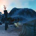 Troll on Raptor looking at a mechanical spider