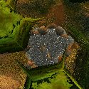 Troll ruins in a pond