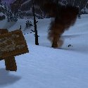 Warning sign near the Minefield