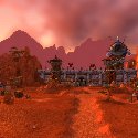 Zeppelin flying near Orgrimmar's Main Gate